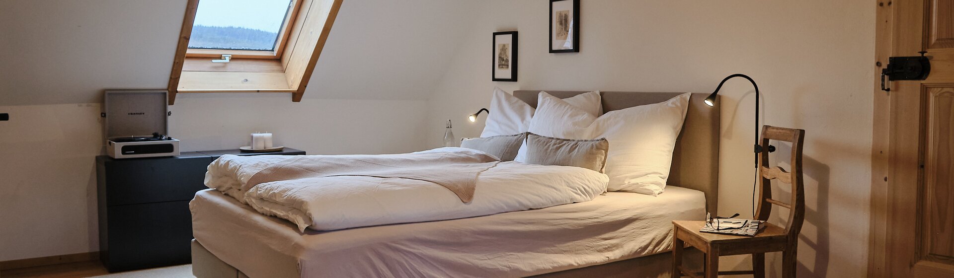 Schlafzimmer Ferienwohnung Aigen 13 Waldviertel