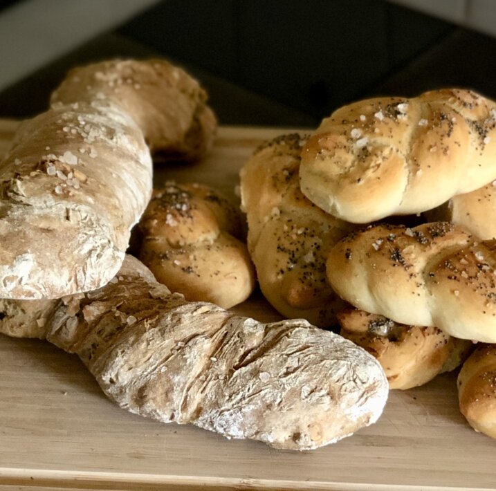 selbstgemachtes Wurzelbrot
