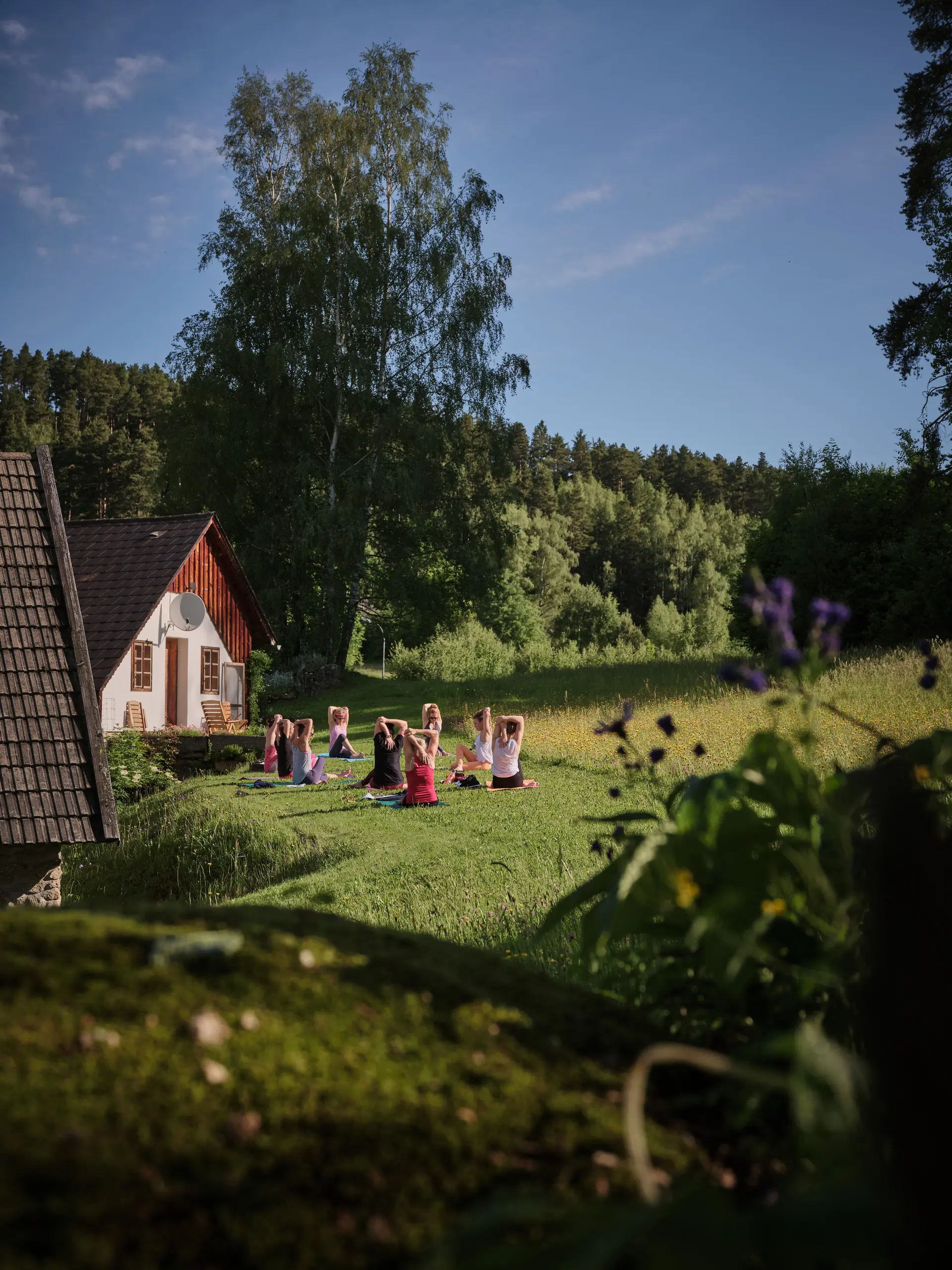 Yoga im urlaub im Waldviertel